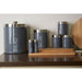 Liberty Grey Enamel Set of 3 Canisters - Modern Home Interiors