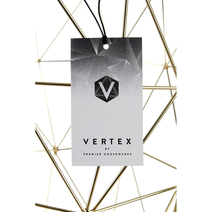 Vertex Gold Finish Tall Storage Basket - Modern Home Interiors