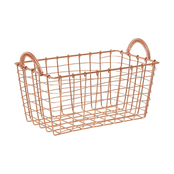 Vertex Rectangular Basket - Copper