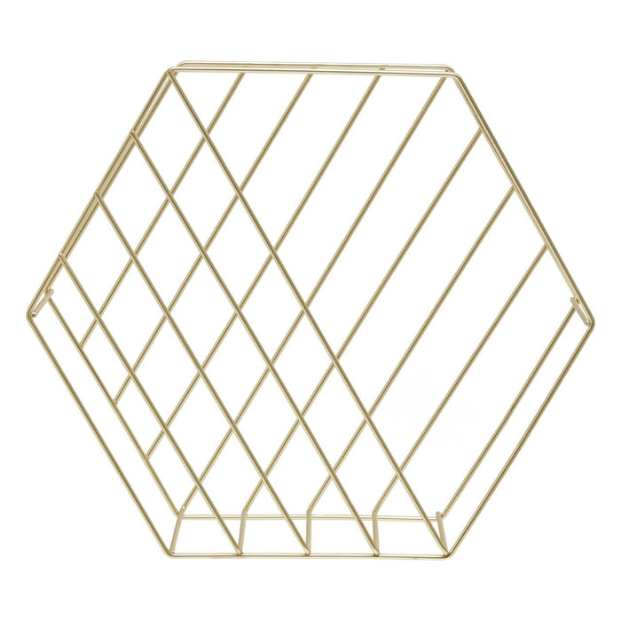 Vertex Hexagonal Basket - Gold