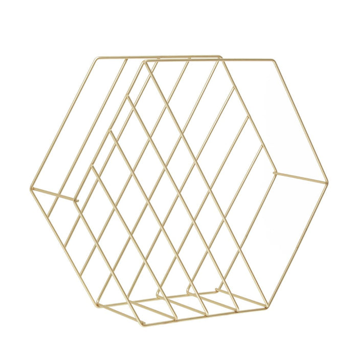 Vertex Hexagonal Basket - Gold