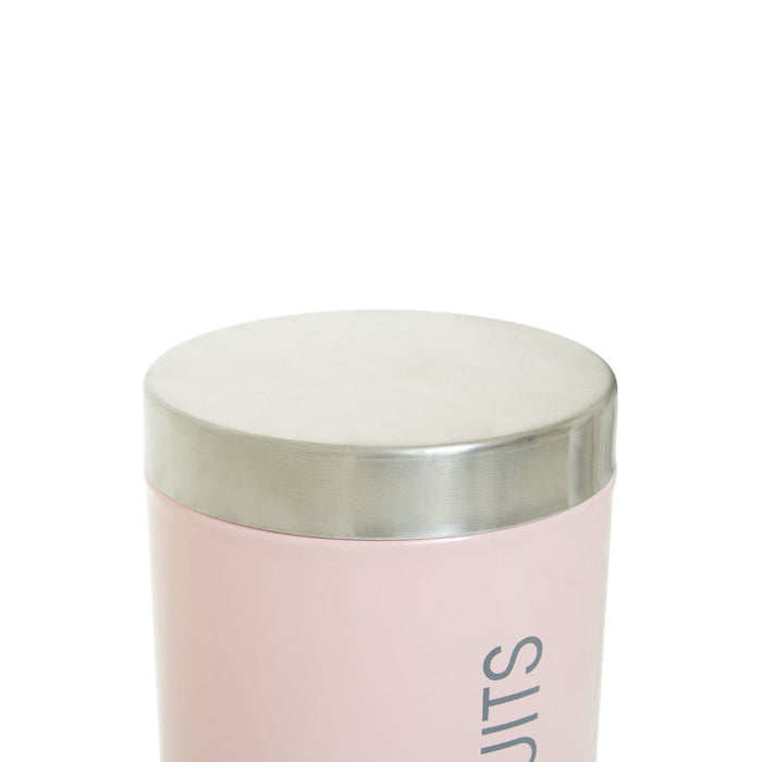 Liberty Pink Enamel Biscuits Canister - Modern Home Interiors