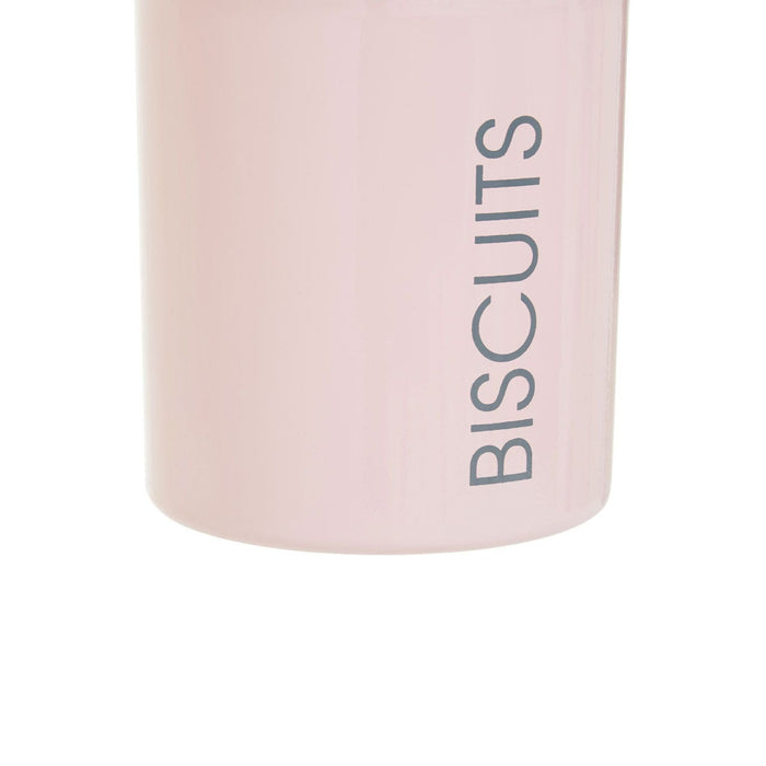 Liberty Pink Enamel Biscuits Canister - Modern Home Interiors