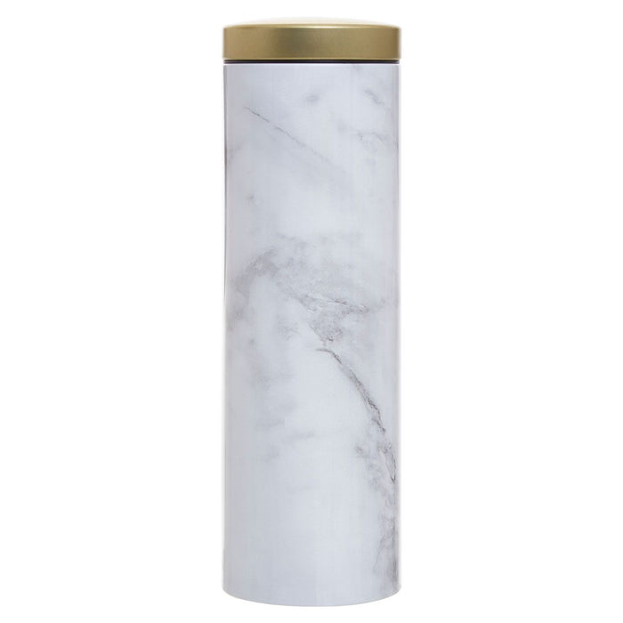 White/Grey Marble Effect Pasta Canister