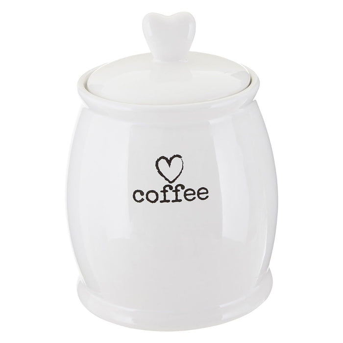 Love Heart Charm Coffee Canister