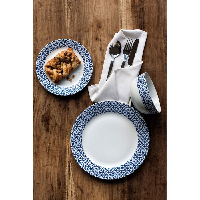 Blue Dinner Plates Set (12pc)