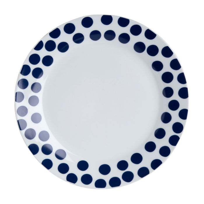 Blue Dotted Dinner Plates Set (12pc)