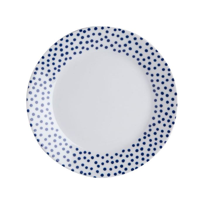 Blue Dotted Dinner Plates Set (12pc)