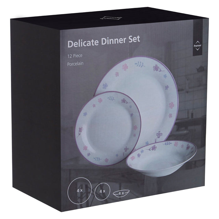 Delicates Dinner Plates Set (12pc)