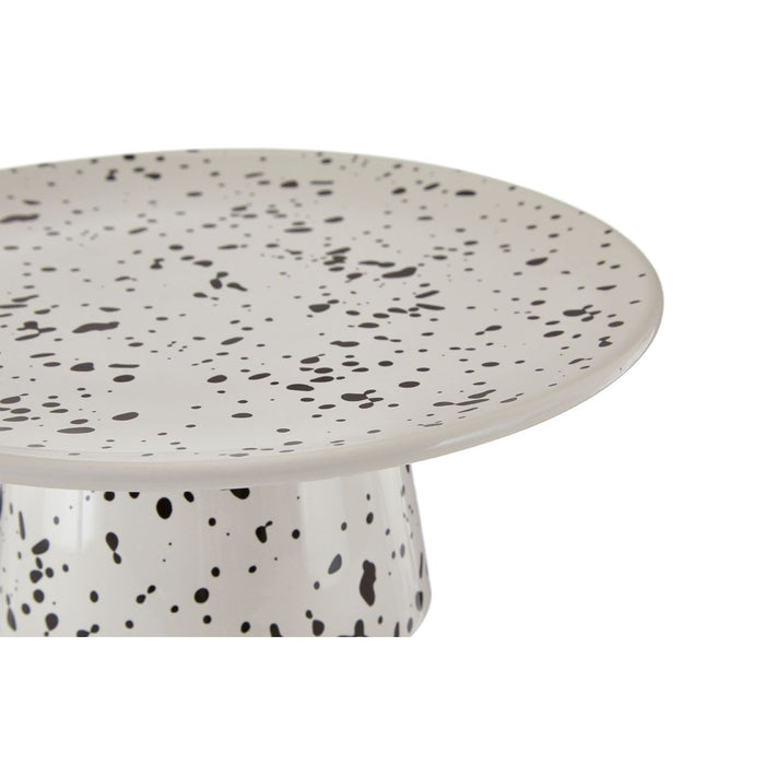 White Marble Speckled Cake Stand