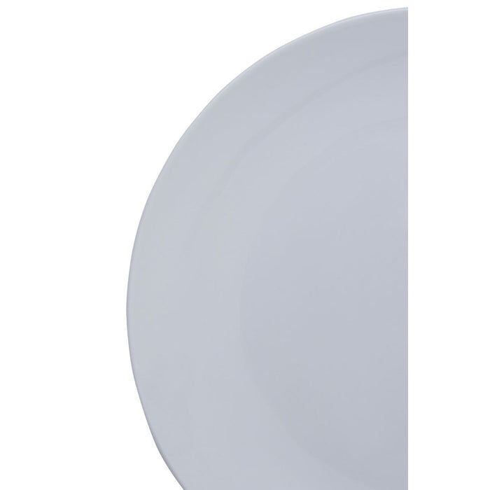 White Porcelain Dinner Plates (16pc)