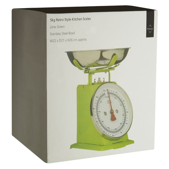 Key Lime Scale Retro Kitchen Scale 5KG - Lime Green | Modern Home Interiors