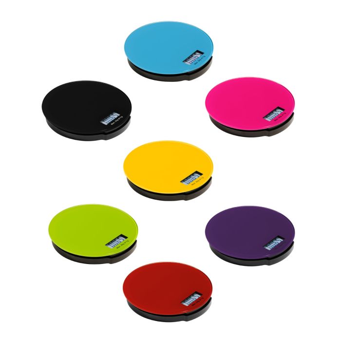 Round Food Scale Kitchen Essentials Round Measuring Glass Food Prep Digital Scale - 2KG ...