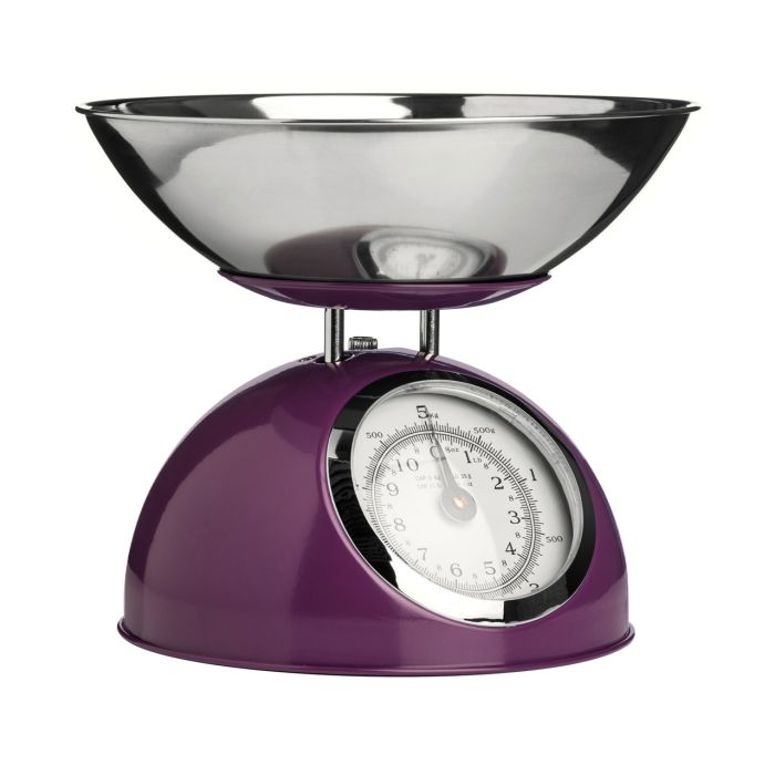 Round Half Circle Design Kitchen Scale 5KG - Purple