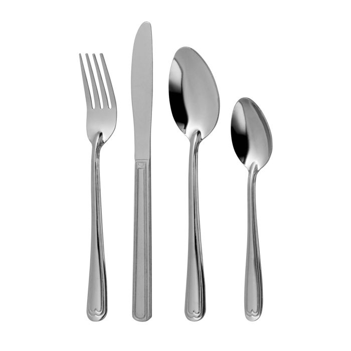 Stainless Steel 16 Pc Silver Contemporary Cutlery Set