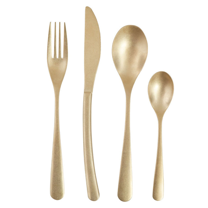 Avie 16pc Cutlery Set with Curved Handles - Modern Home Interiors