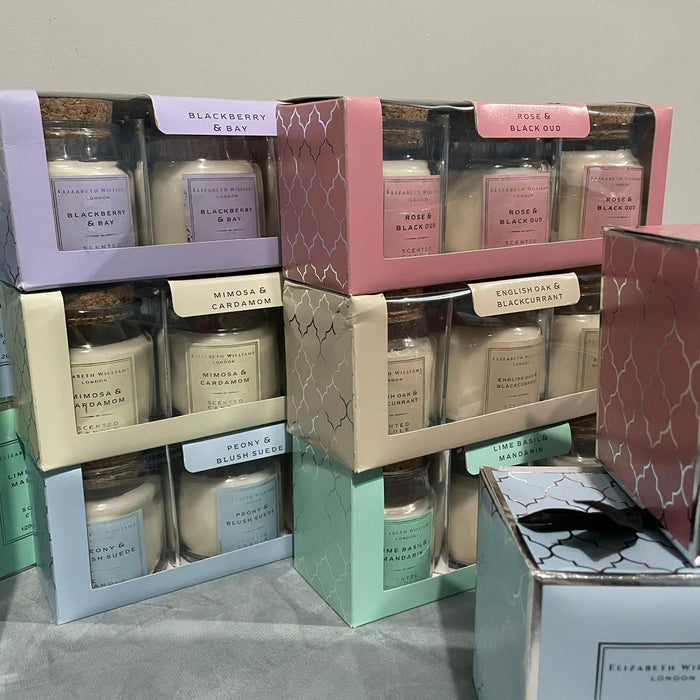 Elizabeth Williams London Home Fragrance Pastel Set of 3 Candles Gift Set