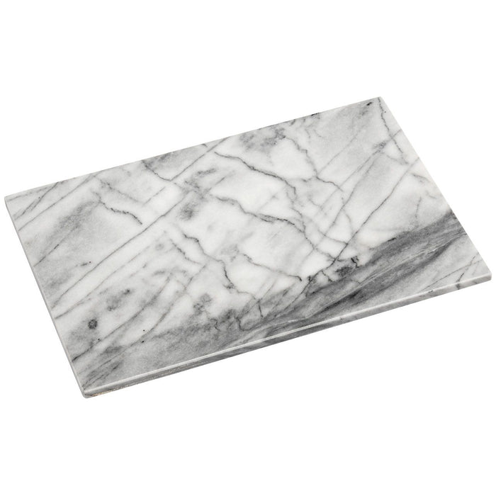 White Stone Marble Chopping Board Rectangular - 41 x 21cm