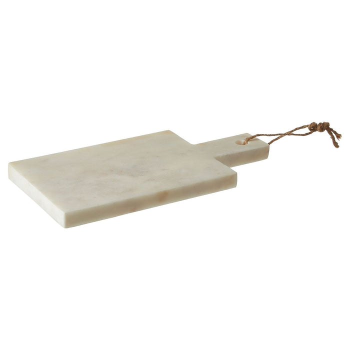 Paddle Board Chopping Board White and Grey Stone Marble - 30 x 15cm