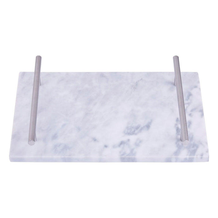 Marble Serving Tray Silver or Gold Handles