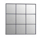 Grid Wall Mirror With Black Finish Frame - Modern Home Interiors