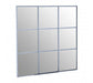 Grid Wall Mirror With Silver Finish Frame - Modern Home Interiors