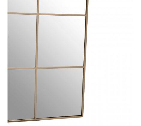 Grid Wall Mirror With Gold Finish Frame - Modern Home Interiors