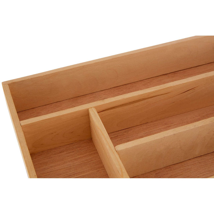 Wooden 5 Compartment Kitchen Organisation Cutlery Tray 30 x 38cm