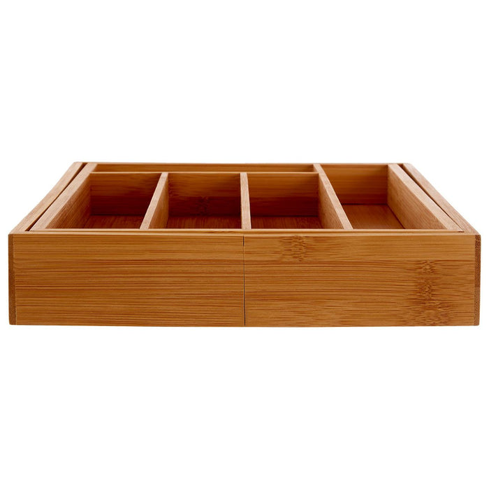 Bamboo Expandable Small Cutlery Tray 25 x 36cm