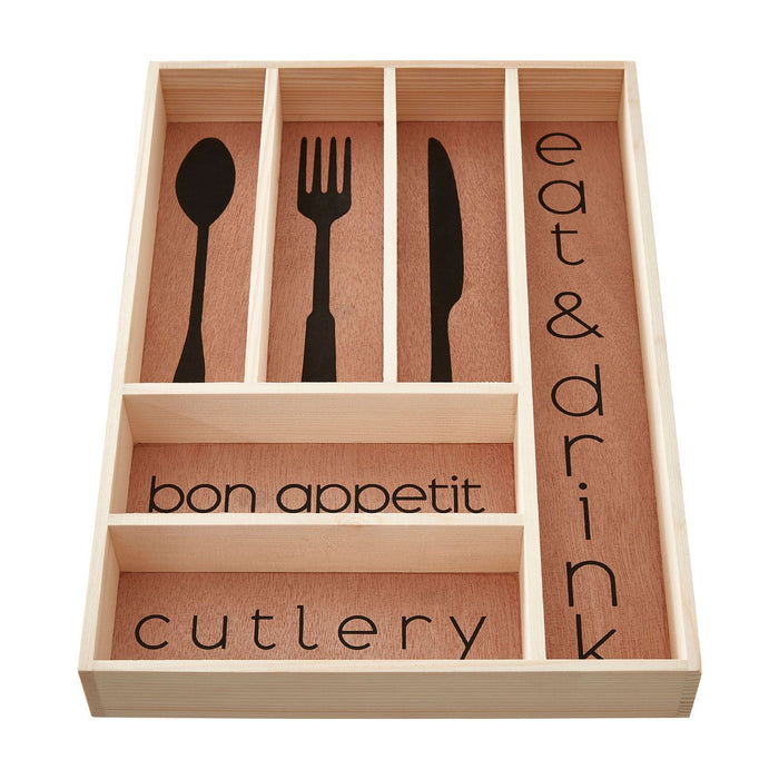Wooden Modern Design Cutlery Tray 30 x 42cm