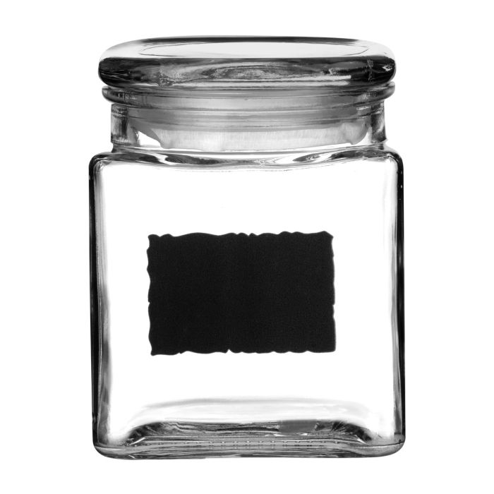 Kitchenware Glass and Chalkboard Tidy Storage Jar - 800ml