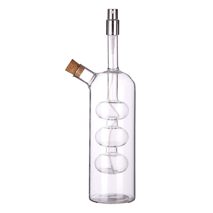 Oil and Vinegar Dispenser Apparatus Pourer / Sprayer Glass Bottle