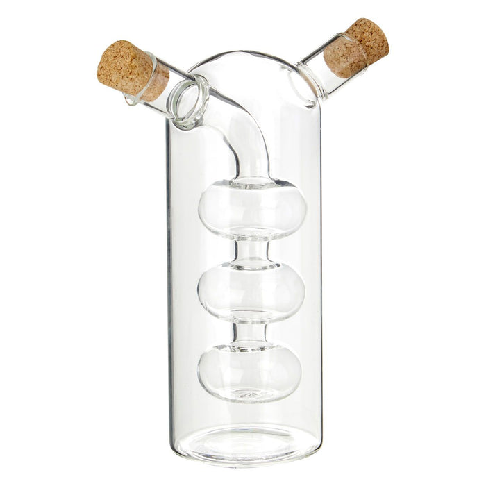 Oil and Vinegar Dispenser Apparatus Pourer Glass Bottle