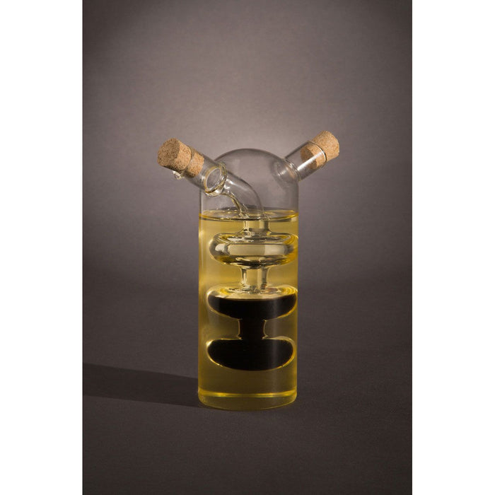 Oil and Vinegar Dispenser Apparatus Pourer Glass Bottle