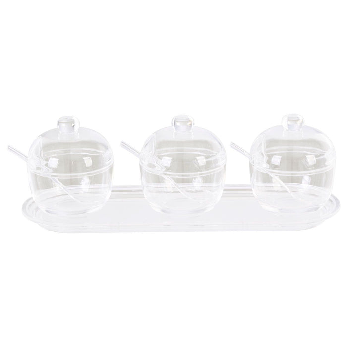 Gozo Set of 3 Condiment Containers - Modern Home Interiors