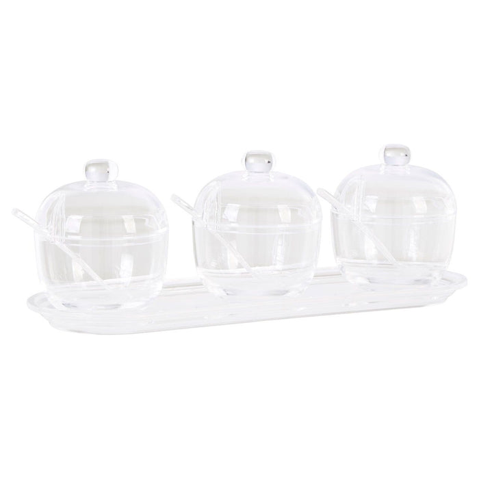 Gozo Set of 3 Condiment Containers - Modern Home Interiors