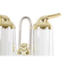 Gozo Transparent and Gold 4Pc Condiments Set - Modern Home Interiors