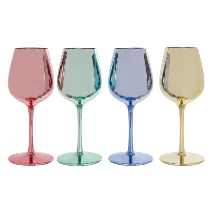 coloured wine glasses Multi Colour Assorted Wine Glasses (Set of 4)