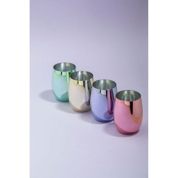 MIMO SET OF 4 ASSORTED COLOURS TUMBLERS - Modern Home Interiors