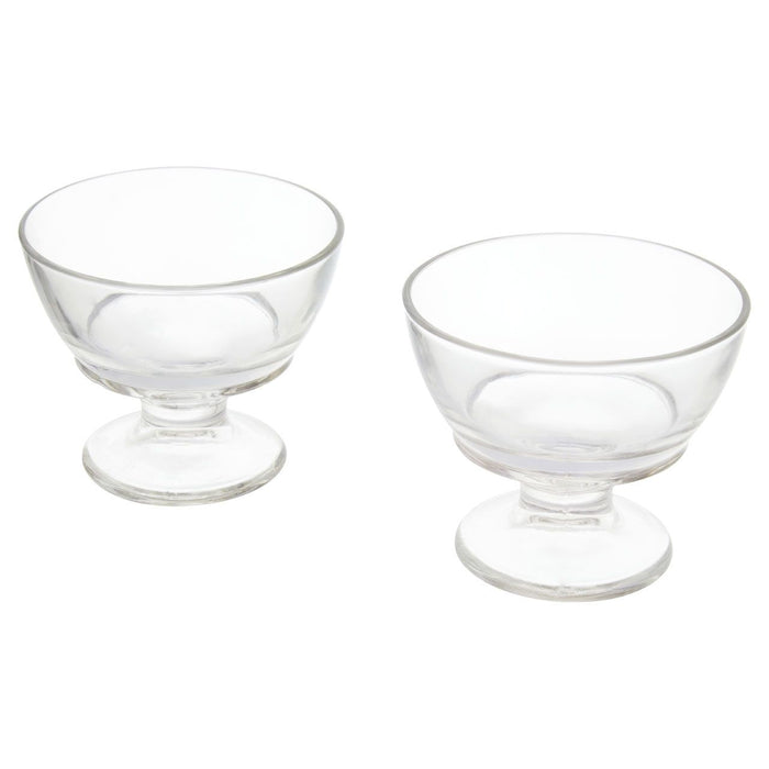 Round Glass Dessert Dishes Set of 4 Modern Home Interiors
