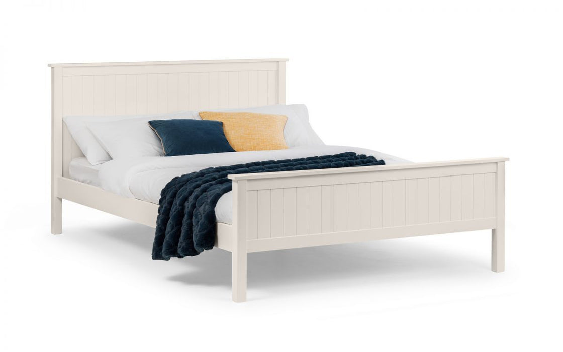 Julian Bowen King Size  Maine Bed - Surf White - Modern Home Interiors