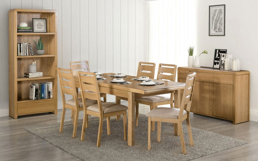 Julian Bowen Curve Extending Table Dining Set - Modern Home Interiors