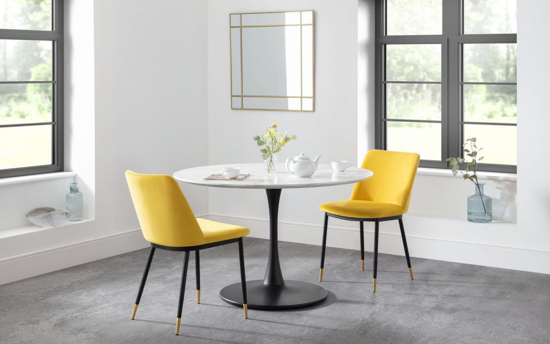 Set of 2 Delaunay Dining Chair - Mustard - Modern Home Interiors