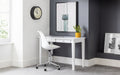 Erika Office Chair - White/Chrome - Modern Home Interiors