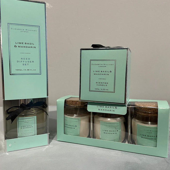 Elizabeth Williams London Home Fragrance Pastel Diffuser Candle - Full Gift Set