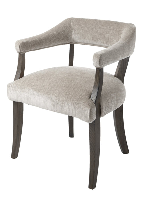 Arzene Chair In Latte Chenille Fabric