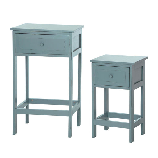 Chatelet Blue and Grey Tables - Set of 2 - Modern Home Interiors