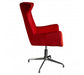Colony Modern Accent Swivel Armchair Chair - Red Fabric - Modern Home Interiors