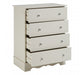Emily Kids Ivory 4 Drawer Chest - Modern Home Interiors