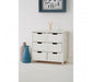 New England White 6 Drawer Chest - Modern Home Interiors